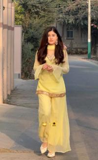 Georgette Sequence Three Piece