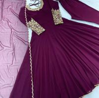 READYMADE ANARKALI GOWN COLLECTIONS  Launching Party Wear Look Heavy Foux Georgette Anark ali Gown, Dupatta & Bottom Set  Gown Fabric :Heavy Faux Georgette With Embroidery Sequence Work Gown Inner: Micro Cotton Gown Length :
