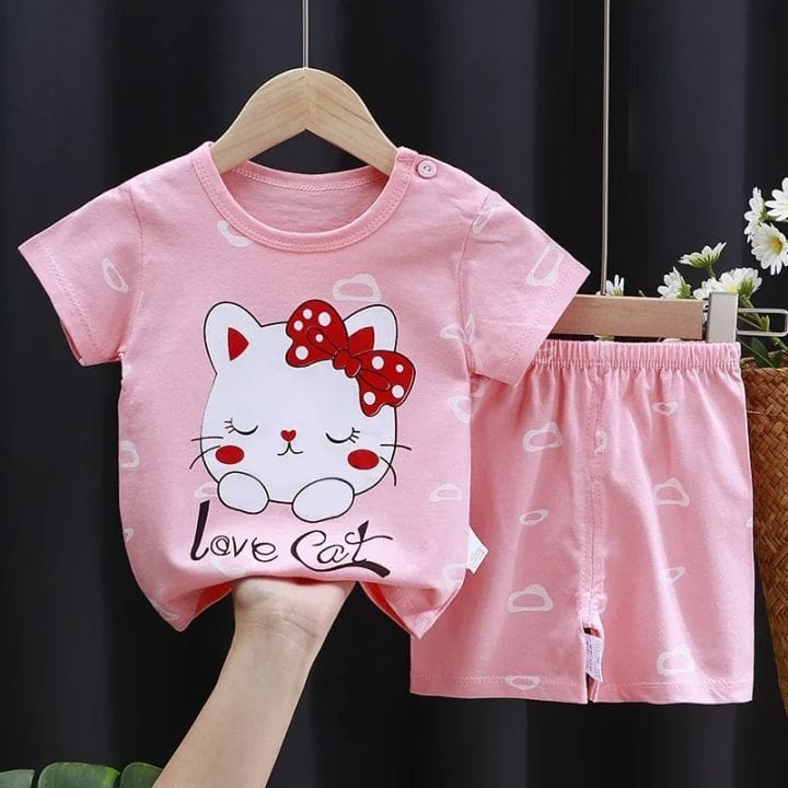 Kids Cotton TShirt and Pant