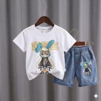 Kids Tshirt and Denim Short Pant Set  ১ থেকে ৬ বছরের ছেলে এন্ড মেয়ে বাচ্চাদের থেকে ৬ বছরের ছেলে এন্ড মেয়ে বাচ্চাদের