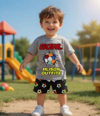 Kids Tshirt and Denim Short Pant Set  ১ থেকে ৬ বছরের ছেলে এন্ড মেয়ে বাচ্চাদের থেকে ৬ বছরের ছেলে এন্ড মেয়ে বাচ্চাদের
