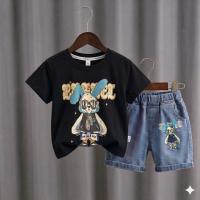 Kids Tshirt and Denim Short Pant Set  ১ থেকে ৬ বছরের ছেলে এন্ড মেয়ে বাচ্চাদের থেকে ৬ বছরের ছেলে এন্ড মেয়ে বাচ্চাদের