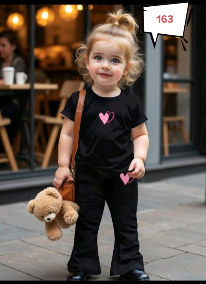 Kids Cotton TShirt and Long Pant Set