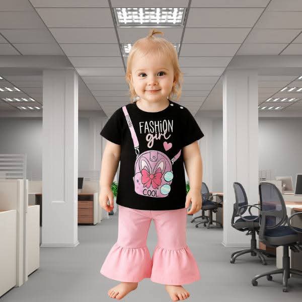 Kids Cotton TShirt and Long Pant Set