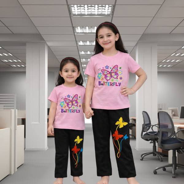 Kids Cotton TShirt and Long Pant Set