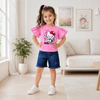 Kids Tshirt and Denim Short Pant Set