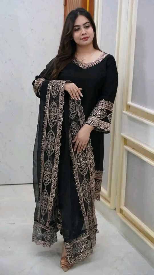 রিয়ান কটন  এমব্রয়ডারি থ্রি পিস