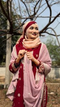 ইন্ডিয়ান জর্জেট এমব্রয়ডারি ফোর পিস