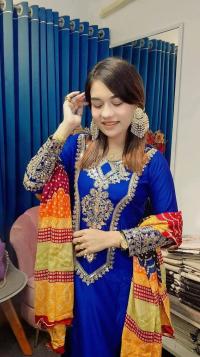 Lilan coton with sequence embroidery