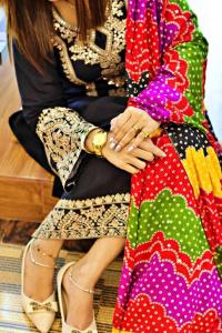 Lilan coton with sequence embroidery