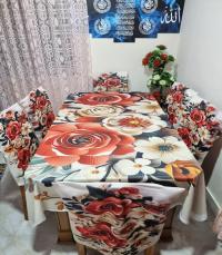 China Premium 3D Print Table Cloth Set