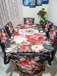 China Premium 3D Print Table Cloth Set