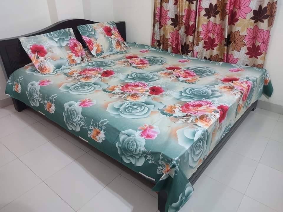 King Size Full cotton fabric Panel Bedsheet