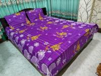 King Size Full cotton fabric Panel Bedsheet
