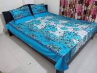 King Size Full cotton fabric Panel Bedsheet