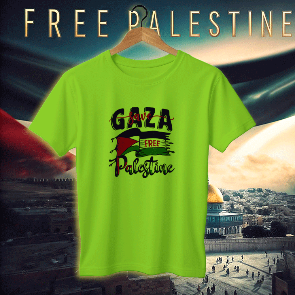 Jersey Fabrics Save Gaza Free Palestine T-shirt