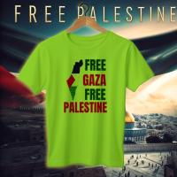 Jersey Fabrics Save Gaza Free Palestine T-shirt