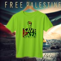 Jersey Fabrics Save Gaza Free Palestine T-shirt