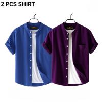 Fashionable Casual Half sleeve shirt for men 2 Pcs Combo