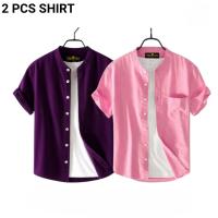 Fashionable Casual Half sleeve shirt for men 2 Pcs Combo