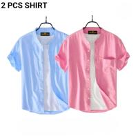 Fashionable Casual Half sleeve shirt for men 2 Pcs Combo