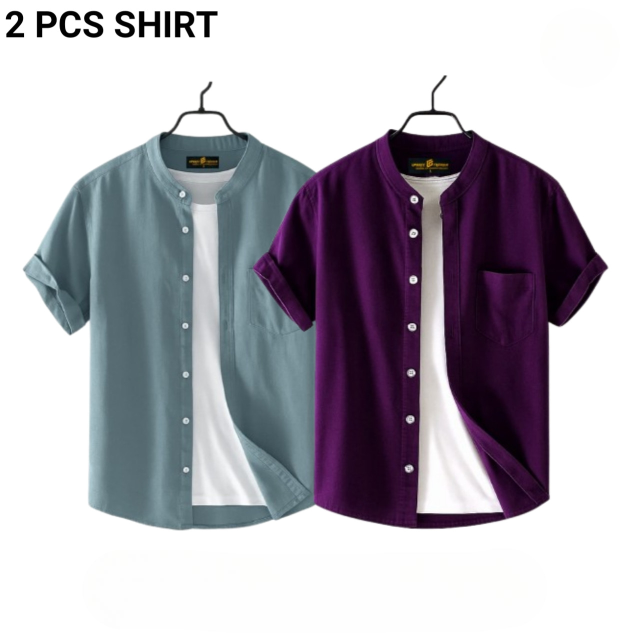 Fashionable Casual Half sleeve shirt for men 2 Pcs Combo