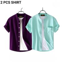 Fashionable Casual Half sleeve shirt for men 2 Pcs Combo