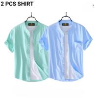 Fashionable Casual Half sleeve shirt for men 2 Pcs Combo