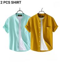 Fashionable Casual Half sleeve shirt for men 2 Pcs Combo