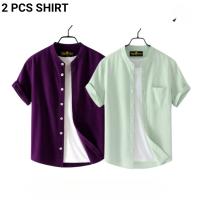 Fashionable Casual Half sleeve shirt for men 2 Pcs Combo