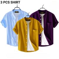 Fashionable Casual Half Sleeve Shirt for man 3 Pcs Combo