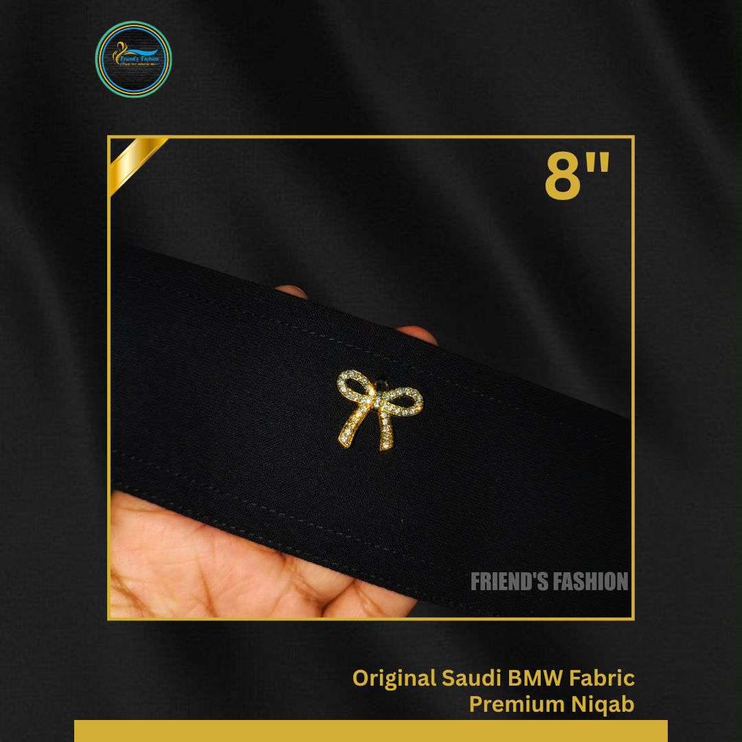 Premium Saudi Bmw Niqab with Pookie Pendent