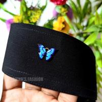 Premium Saudi Bmw Fabric Niqab With flower Pendent