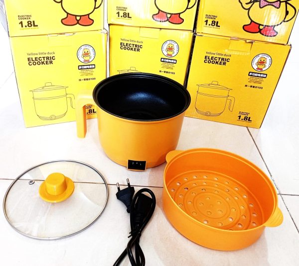 Small Yellow Duck Mini Non-Stick Electric Cooking Pot