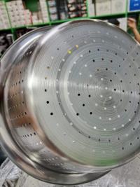 3 In 1 Multifunctional Stainless Steel Basin With Vegetable Cutter + Drain Basket.