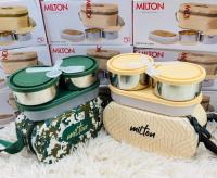 Lunch Box 2 Steel & 1 Microwave Safe Plastik Box