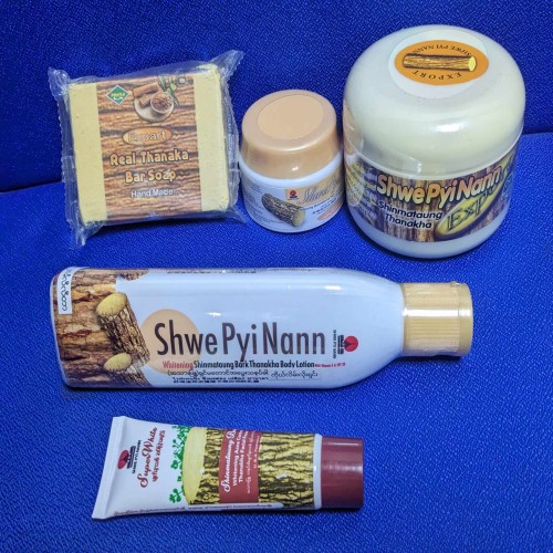 Thanaka 5pcs Combo(face wash ,face cream, body lotion,facepack ,soap )