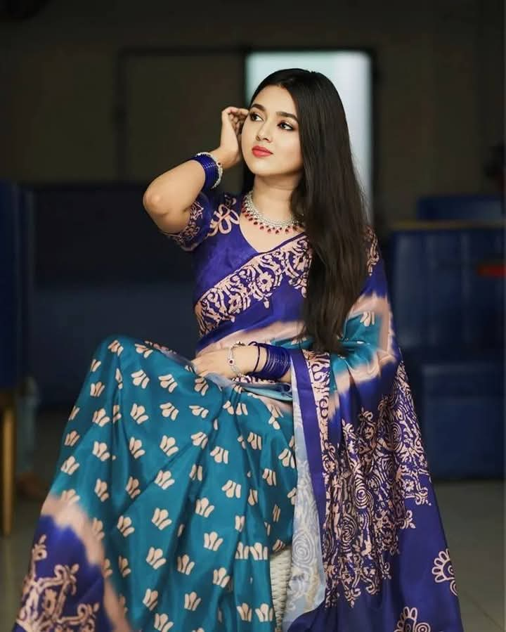 Chanduri silk sharee