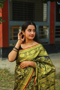 সিল্ক কাতান শাড়ি