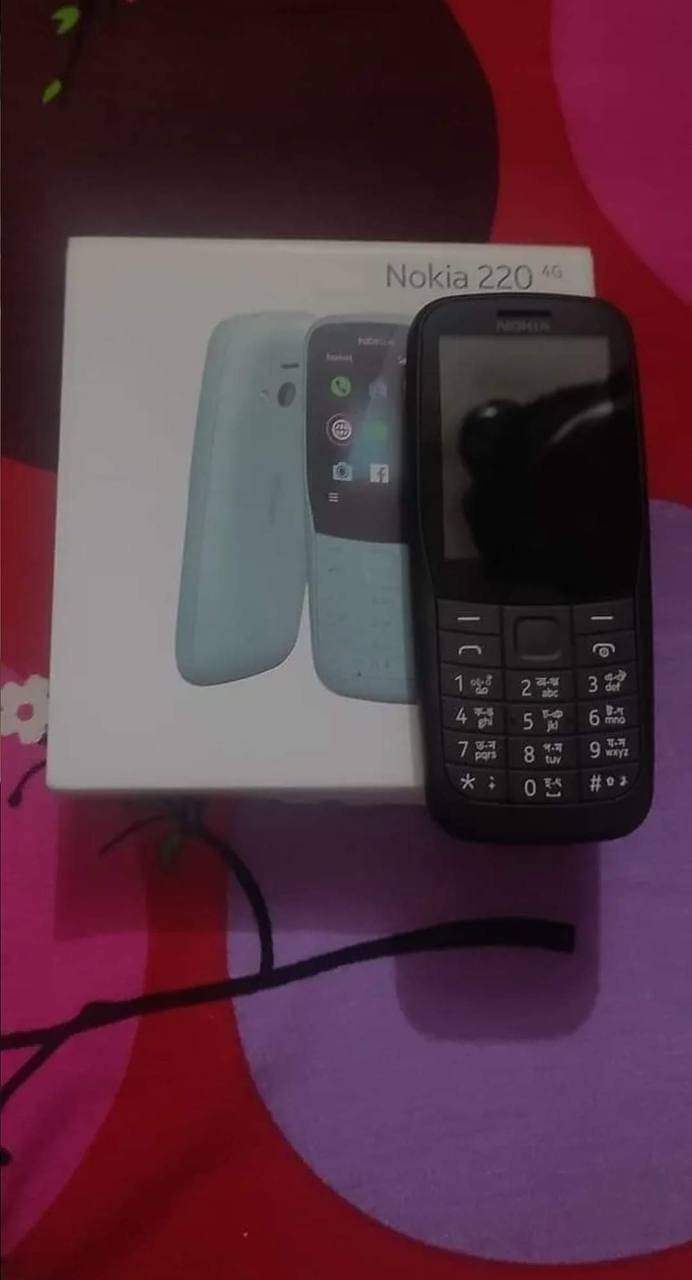 Nokia 220 4G Black Colour (New)