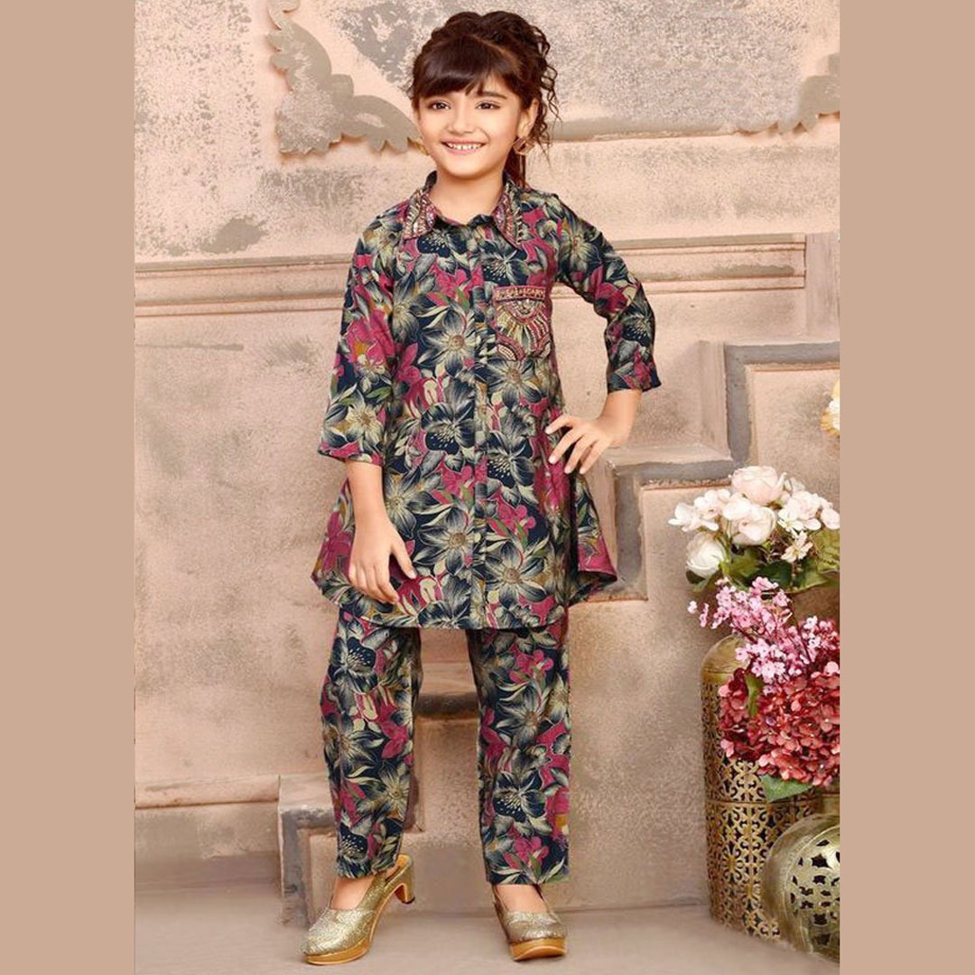 Trending Dress for Kids Girls Co Ords Sets