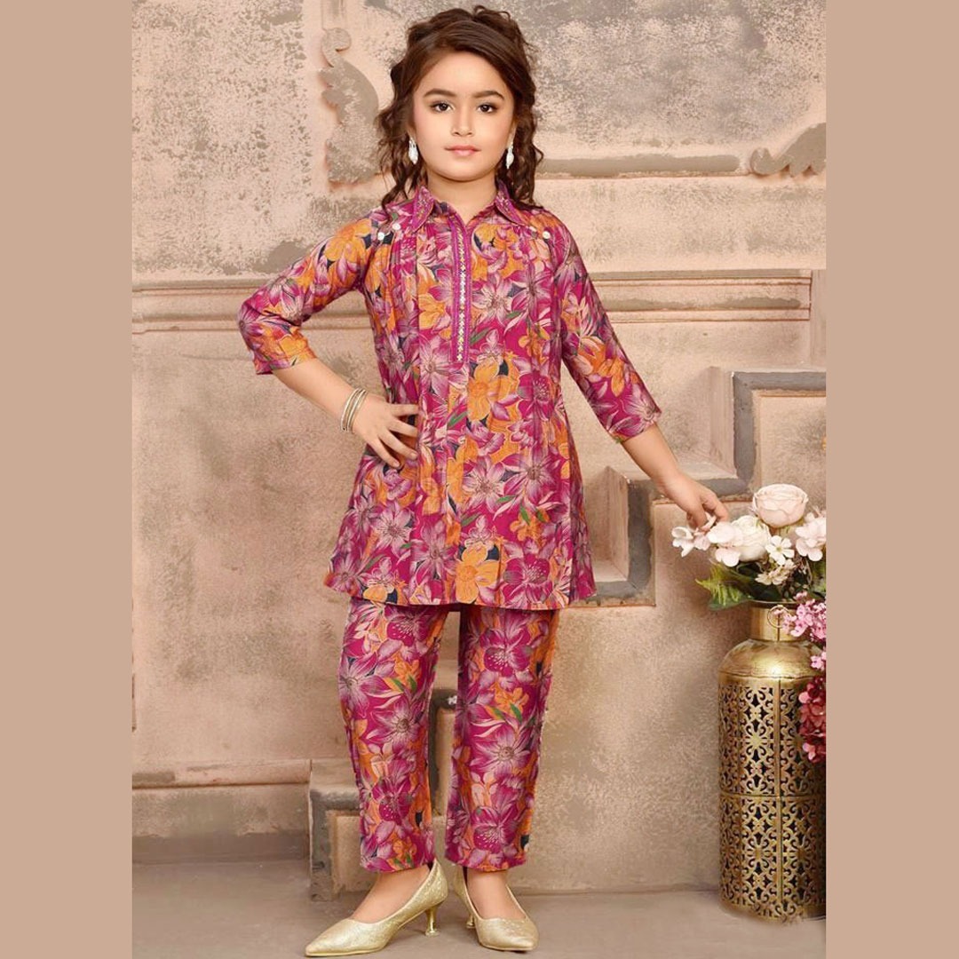 Trending Dress for Kids Girls Co Ords Sets