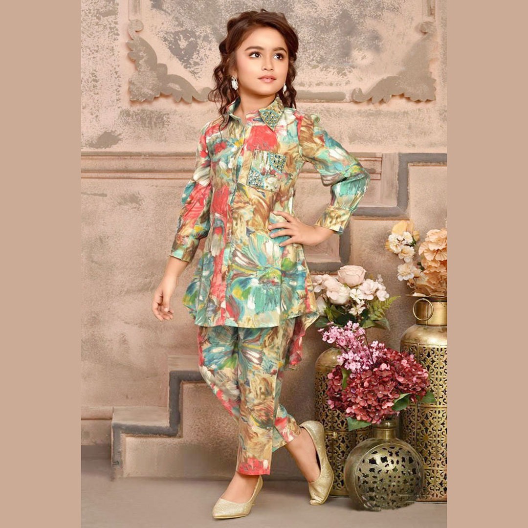 Trending Dress for Kids Girls Co Ords Sets