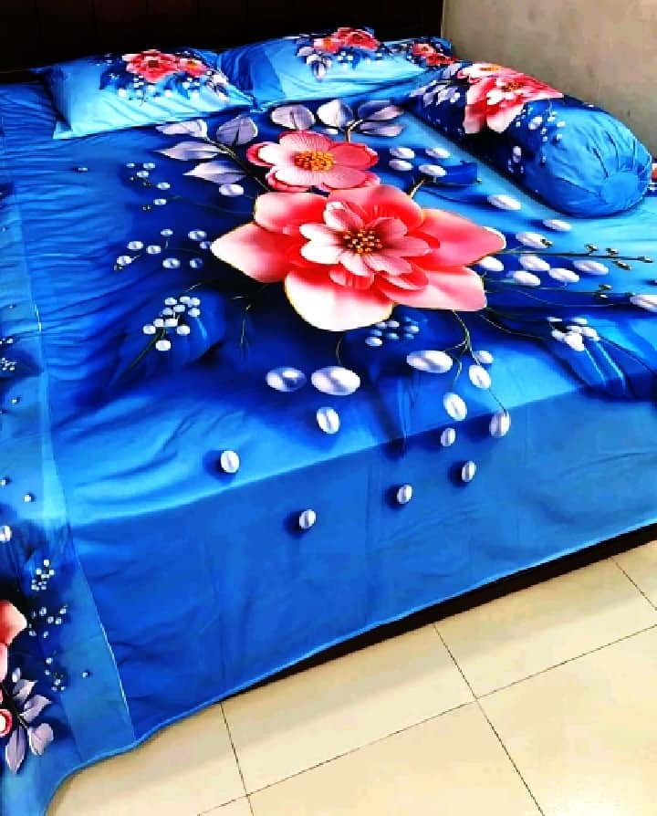 Premium 3D Bedsheet 04 Piece Set