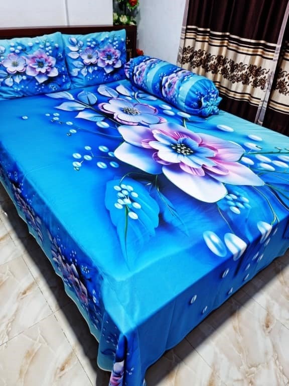 Premium 3D Bedsheet 04 Piece Set