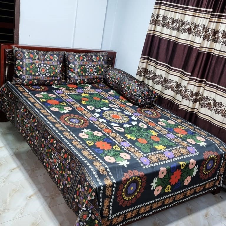 Premium 3D Bedsheet 04 Piece Set