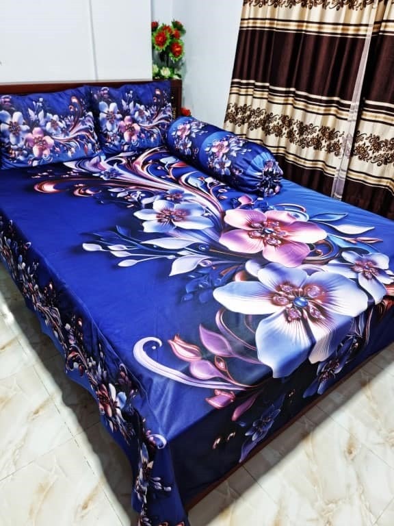 Premium 3D Bedsheet 04 Piece Set