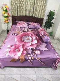 Premium 3D Bedsheet 04 Piece Set
