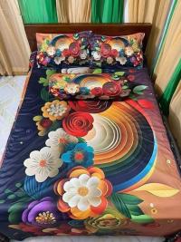Premium 3D Bedsheet 04 Piece Set