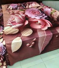 Premium 3D Bedsheet 04 Piece Set